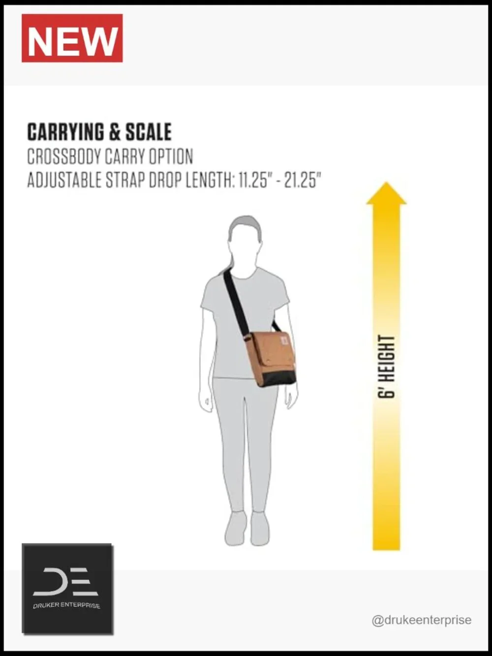 Rugged Water Repellent Messenger Crossbody Bag with Laptop Sleeve